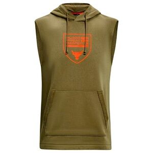 Mens Under Armour XL Project Rock Heavyweight Terry Sleeveless Hoodie